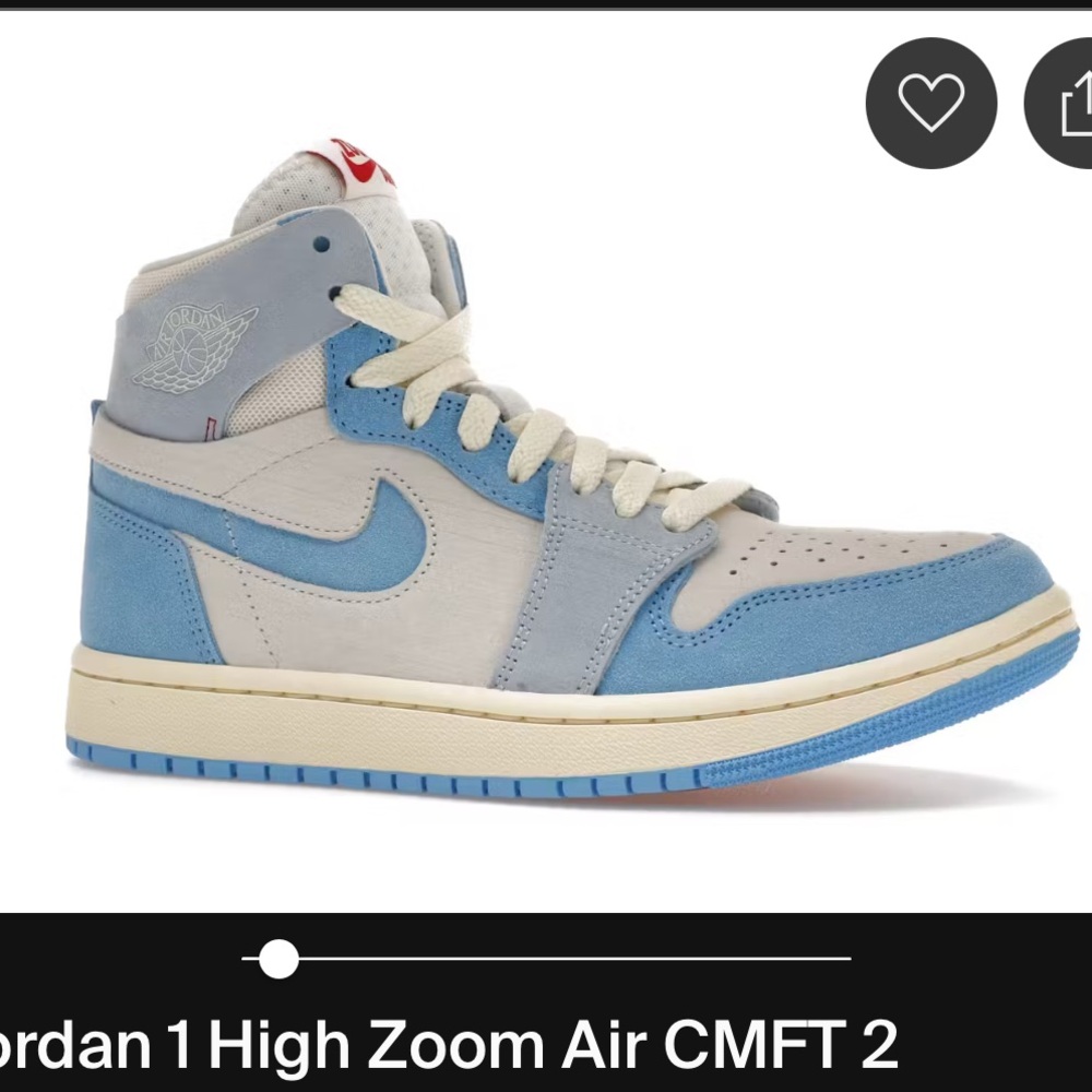 Nike Zoom Air Blue and Cream Sneakers, worn once perfect condition